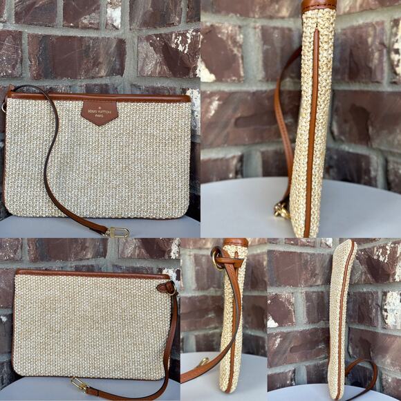 Louis Vuitton Saint Jacques NM Handbag Raffia and Leather 54429 - Picture 15 of 16